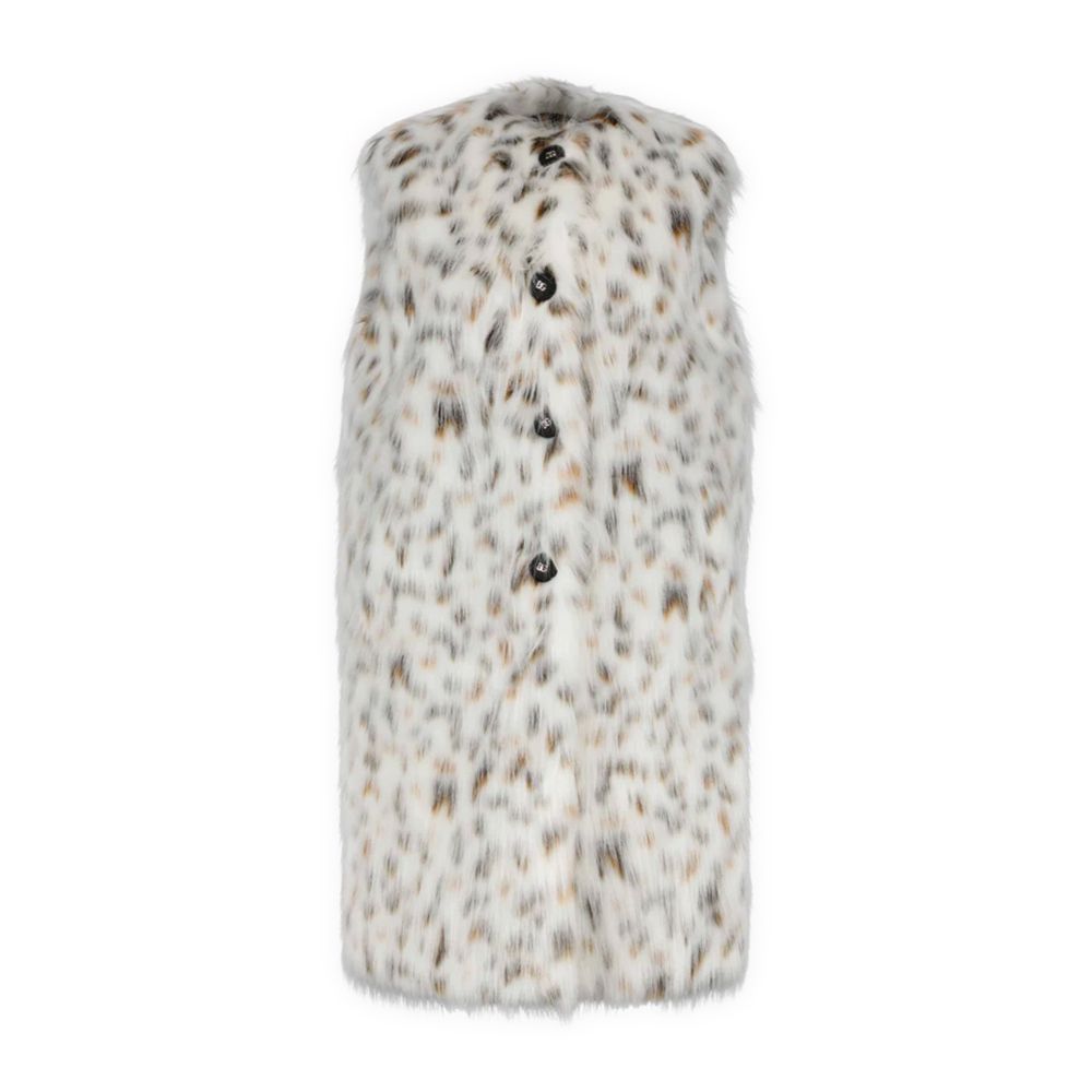 Dolce &amp; Gabbana Witte Marabou Jassen &amp; Mantels
