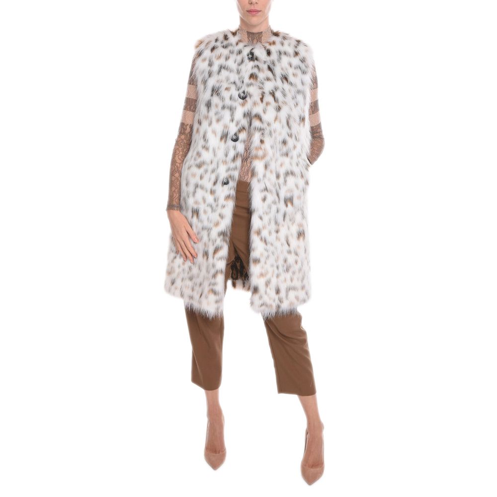 Dolce &amp; Gabbana Witte Marabou Jassen &amp; Mantels