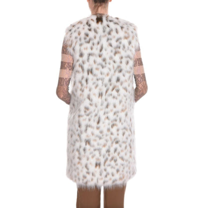 Dolce &amp; Gabbana Witte Marabou Jassen &amp; Mantels