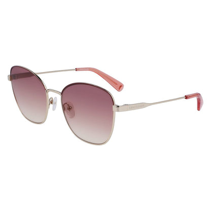 Lunettes de soleil Longchamp en métal jaune
