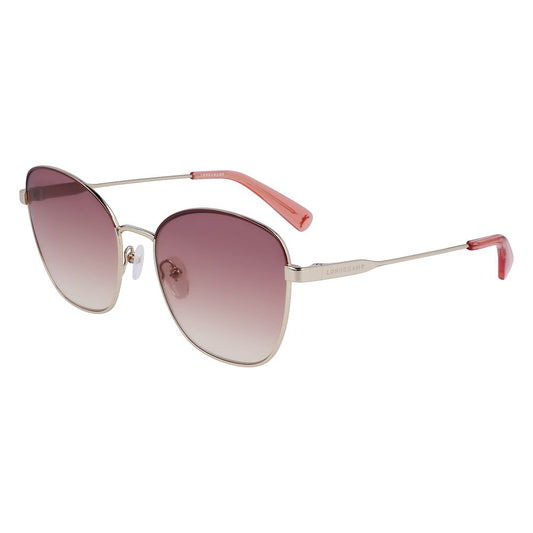 Lunettes de soleil Longchamp en métal jaune