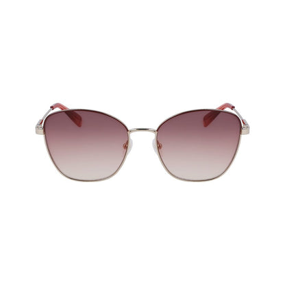 Lunettes de soleil Longchamp en métal jaune