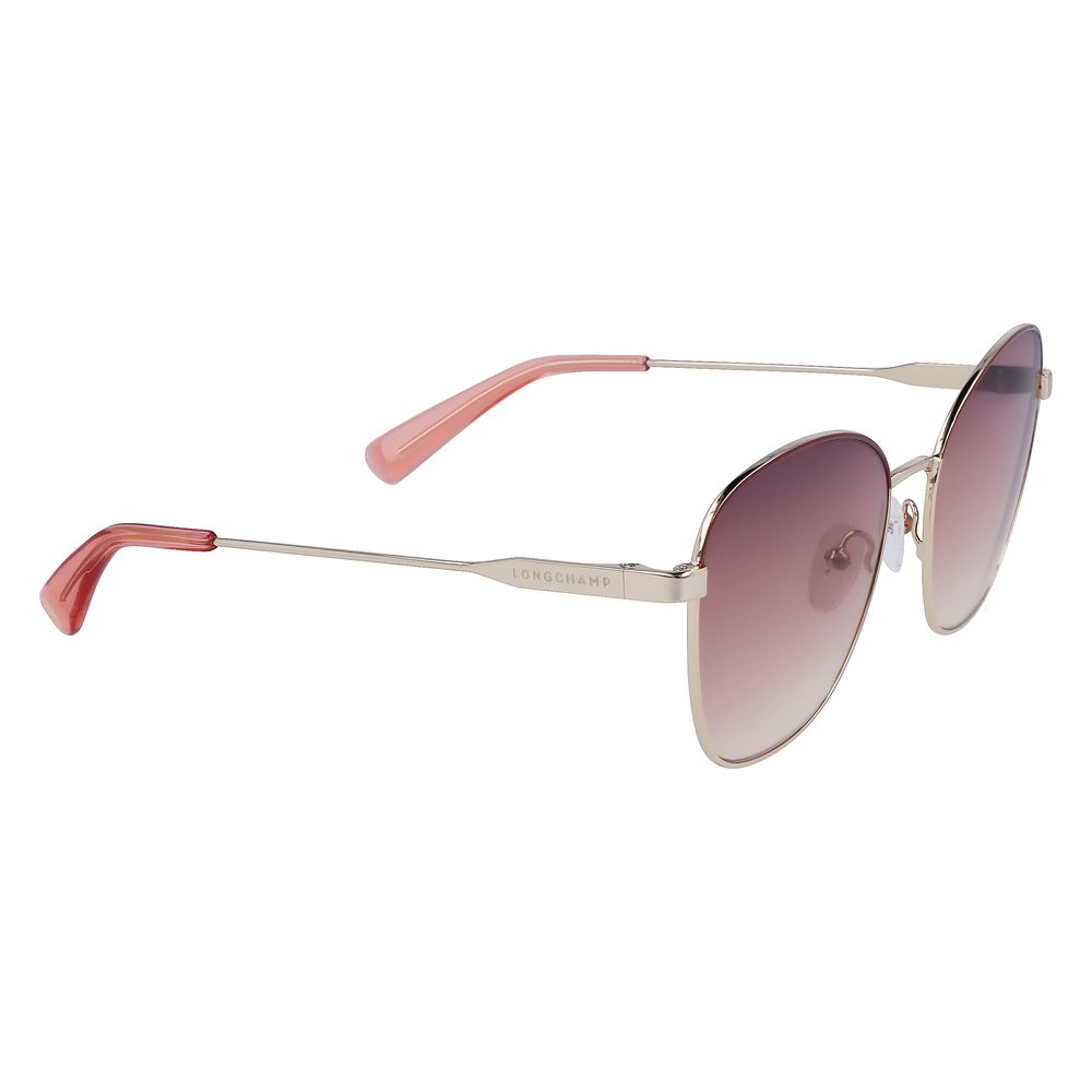 Lunettes de soleil Longchamp en métal jaune