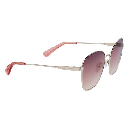Lunettes de soleil Longchamp en métal jaune