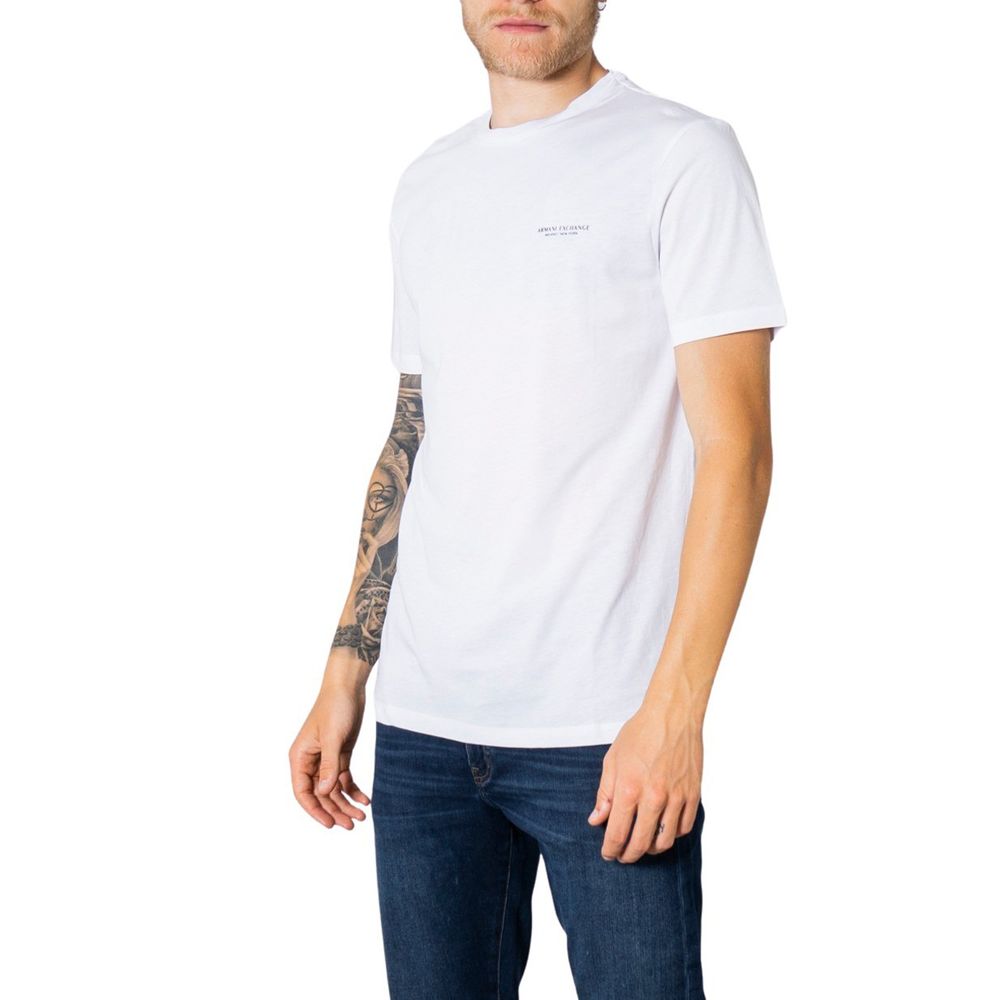 Armani Exchange wit katoenen T-shirt