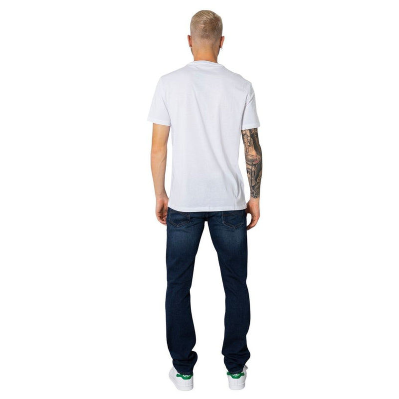 Armani Exchange White Cotton T-Shirt for Men