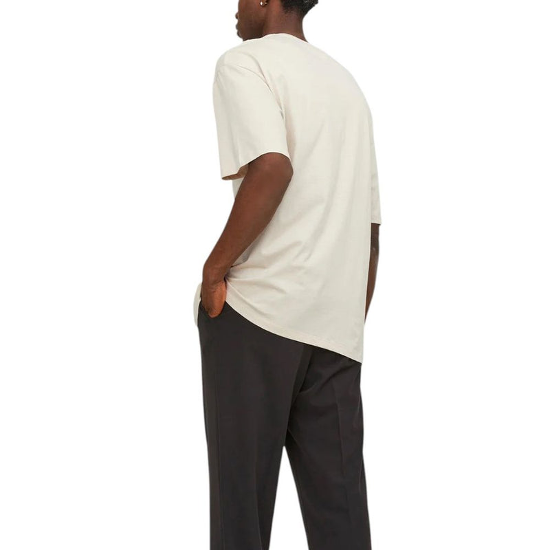 Jack Jones beige katoenen T-shirt