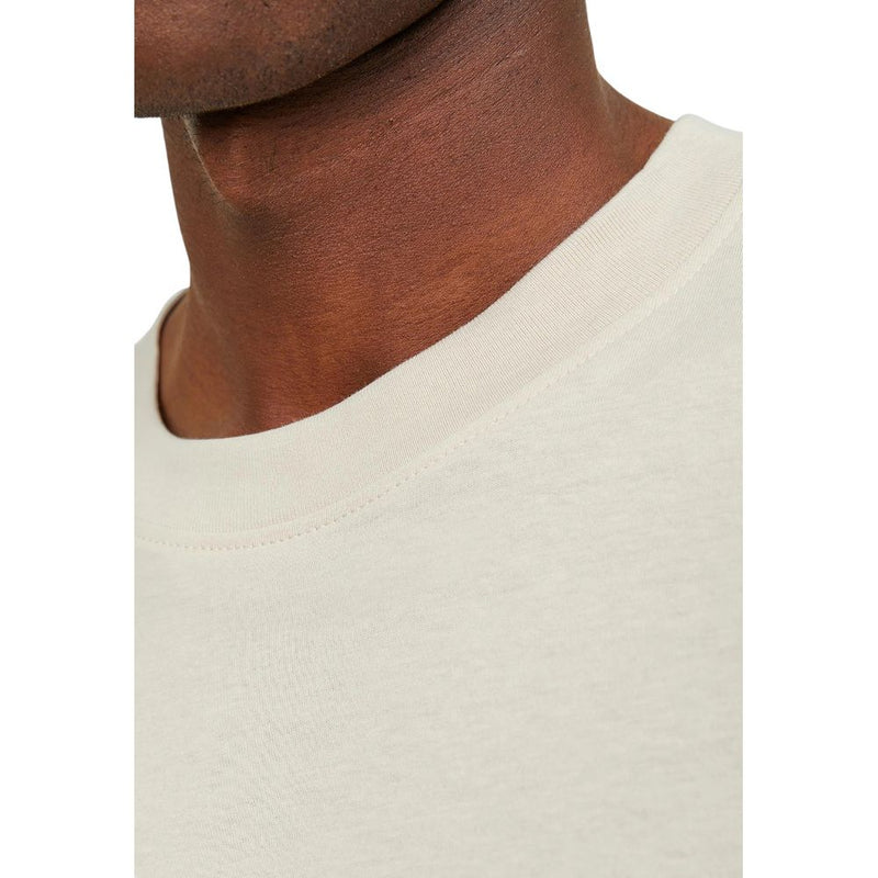 Jack Jones beige katoenen T-shirt