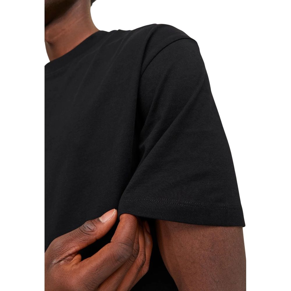 T-Shirt Jack Jones JEBRADLEY Noir en Coton pour Homme
