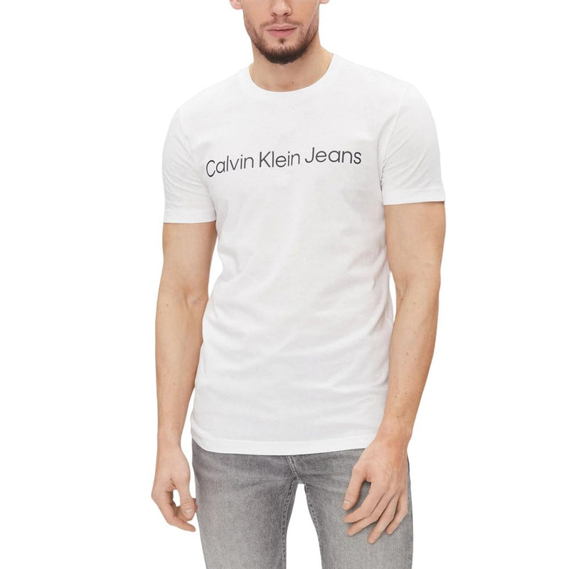 Wit katoenen T-shirt van Calvin Klein Jeans