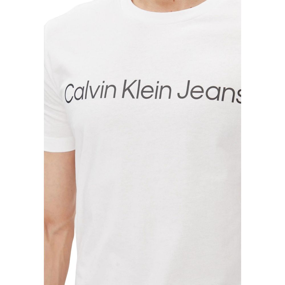 T-shirt en coton blanc Calvin Klein Jeans CORE INSTITUTIONAL