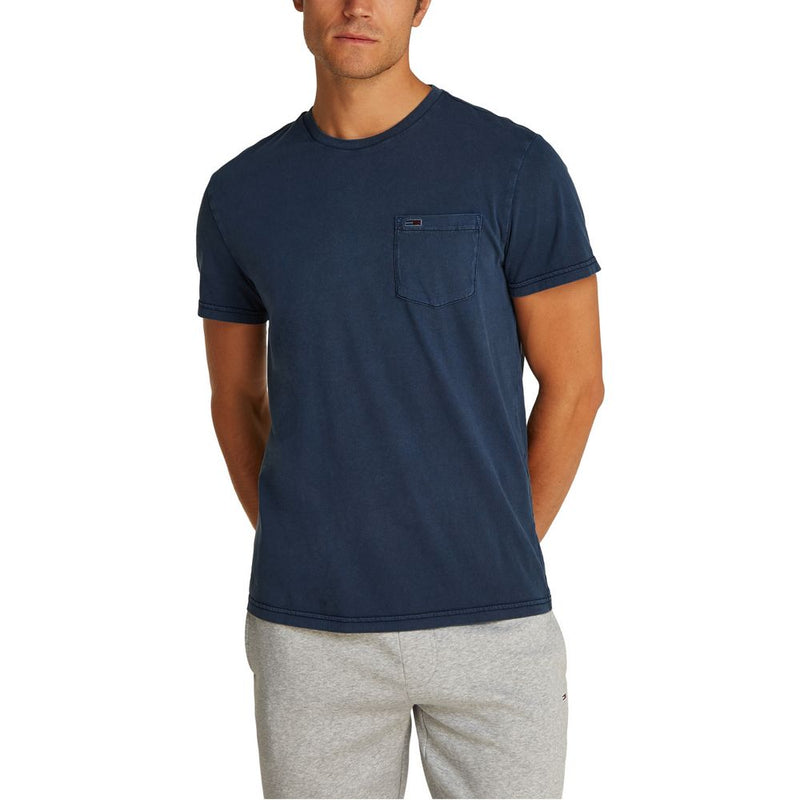 T-shirt bleu en coton Tommy Hilfiger Jeans