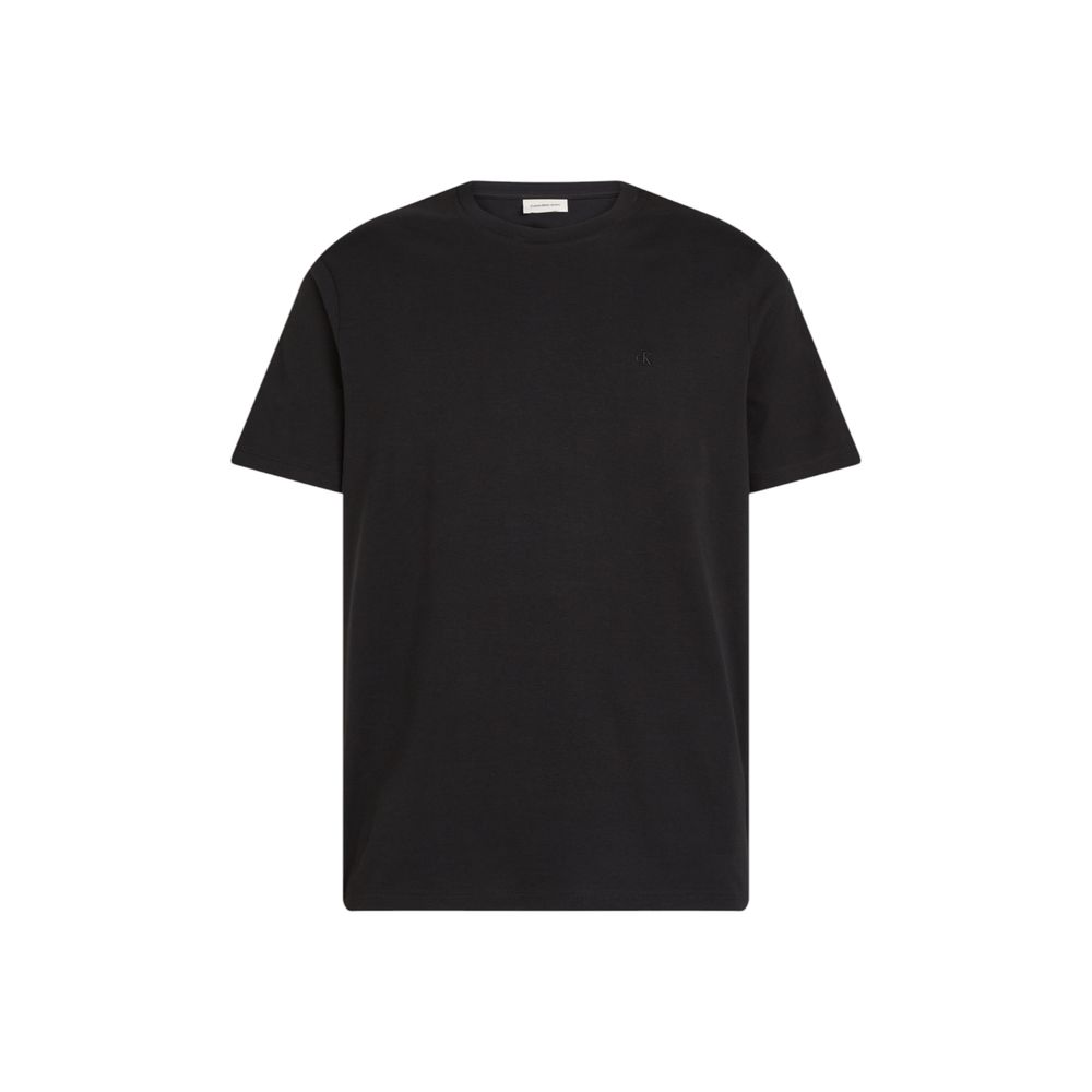 Calvin Klein Jeans T-Shirt Noir en Coton - Indispensable de Votre Garde-Robe