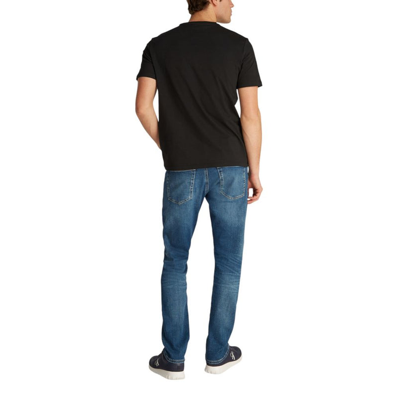 Calvin Klein Jeans T-Shirt Noir en Coton - Indispensable de Votre Garde-Robe