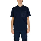 Antony Morato Blue Cotton T-Shirt - Relaxed Fit with Pocket