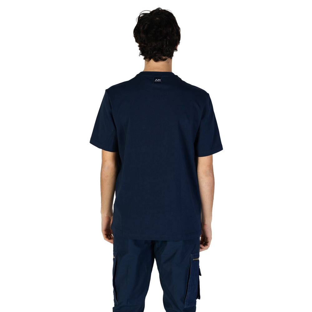Antony Morato Blue Cotton T-Shirt - Relaxed Fit with Pocket