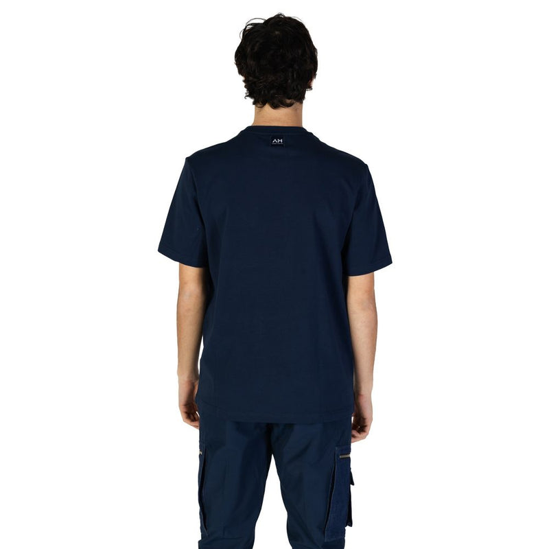 Antony Morato Blue Cotton T-Shirt - Relaxed Fit with Pocket
