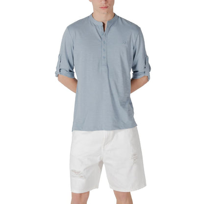 Antony Morato Blue Cotton T-Shirt
