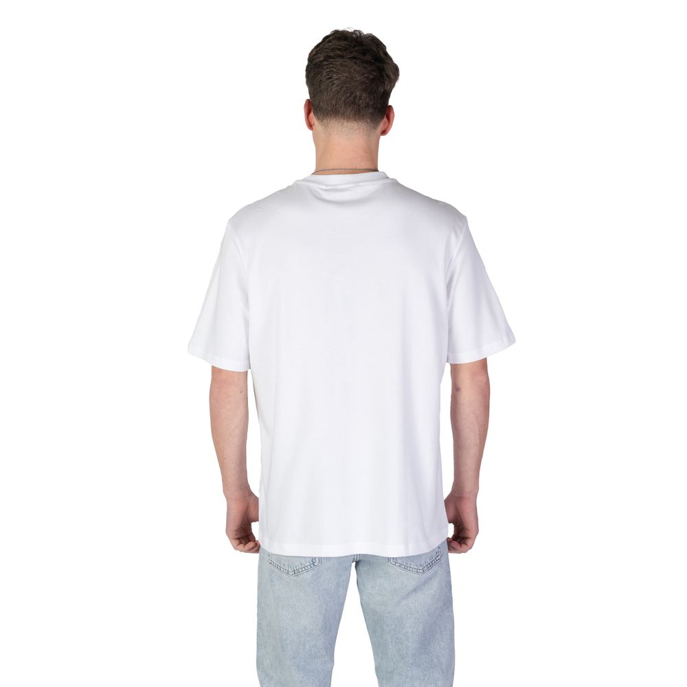 Antony Morato T-Shirt Blanc en Coton - Coupe Relaxed avec Logo