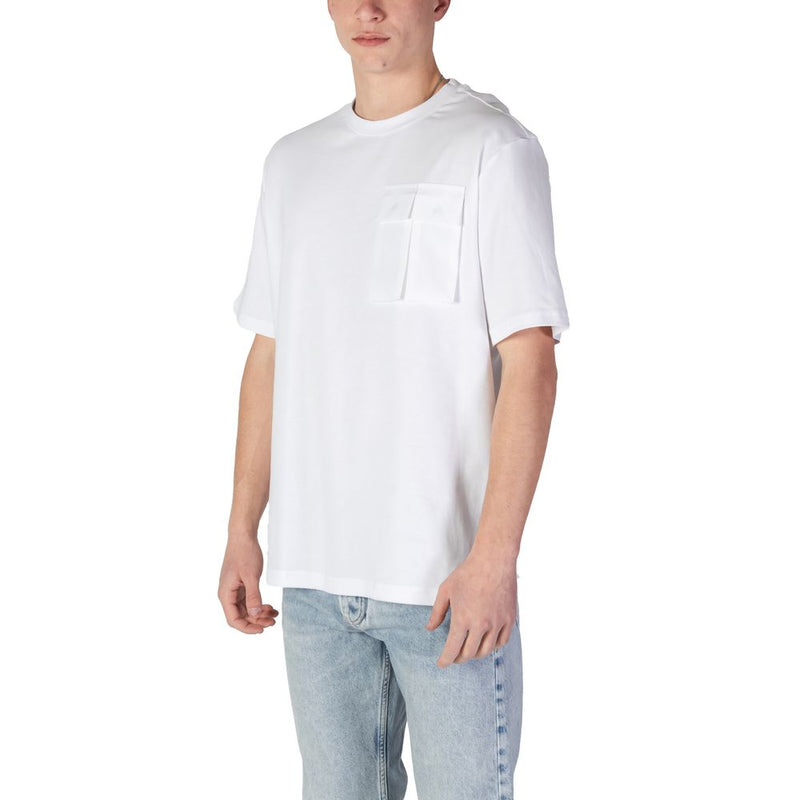 Antony Morato T-Shirt Blanc en Coton - Coupe Relaxed avec Logo
