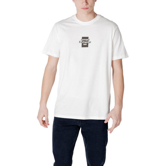 T-shirt en coton blanc Armani Exchange