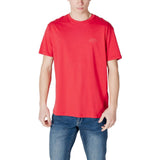 T-shirt rouge en coton Armani Exchange