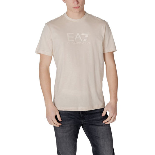 EA7 Emporio Armani wit katoenen T-shirt