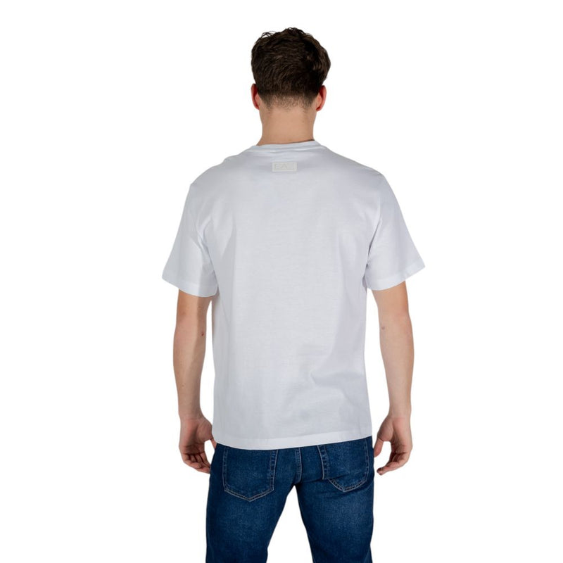 EA7 Emporio Armani wit katoenen T-shirt