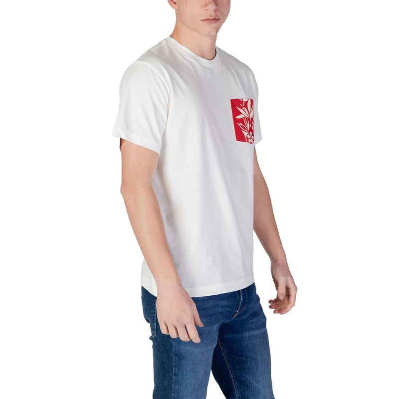 Replay wit katoenen T-shirt