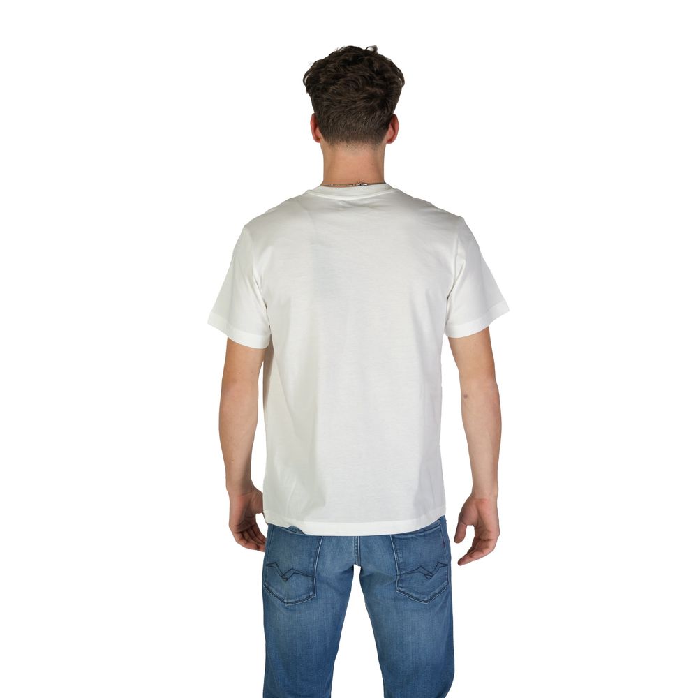 Replay M3035.000.2660 T-Shirt en Coton Blanc pour Homme