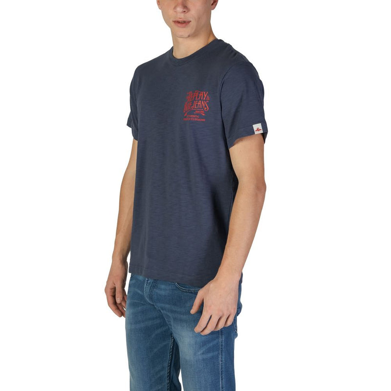 Replay Blauw Katoenen T-shirt