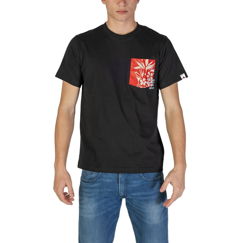 Replay Zwart Katoenen T-shirt