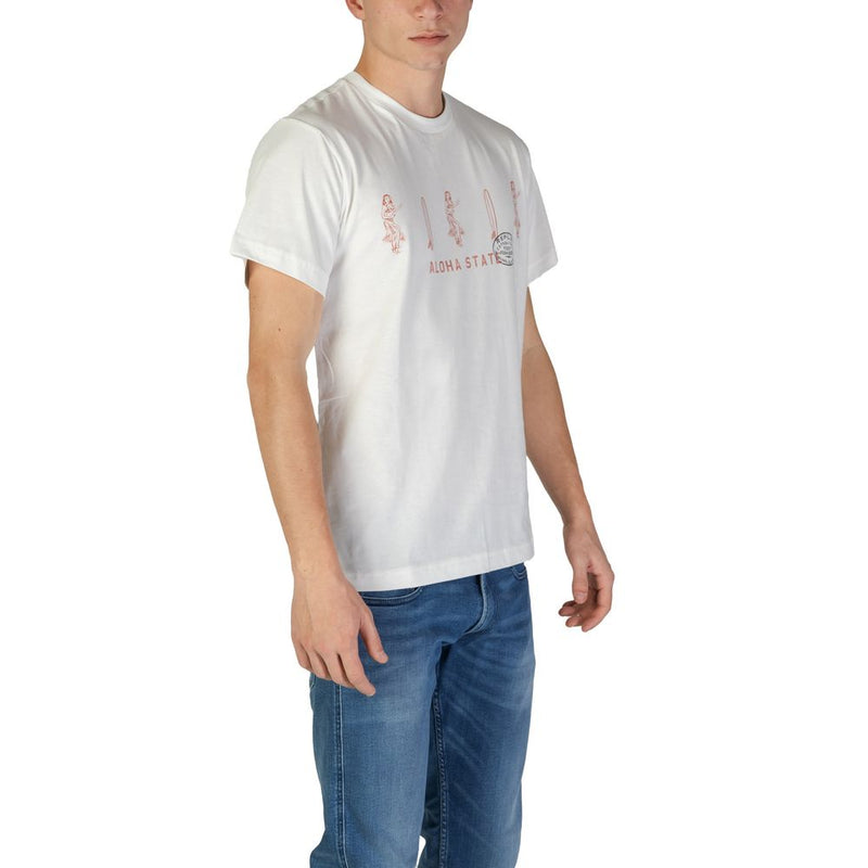 Replay M3067.000.2660 White Cotton T-Shirt for Men