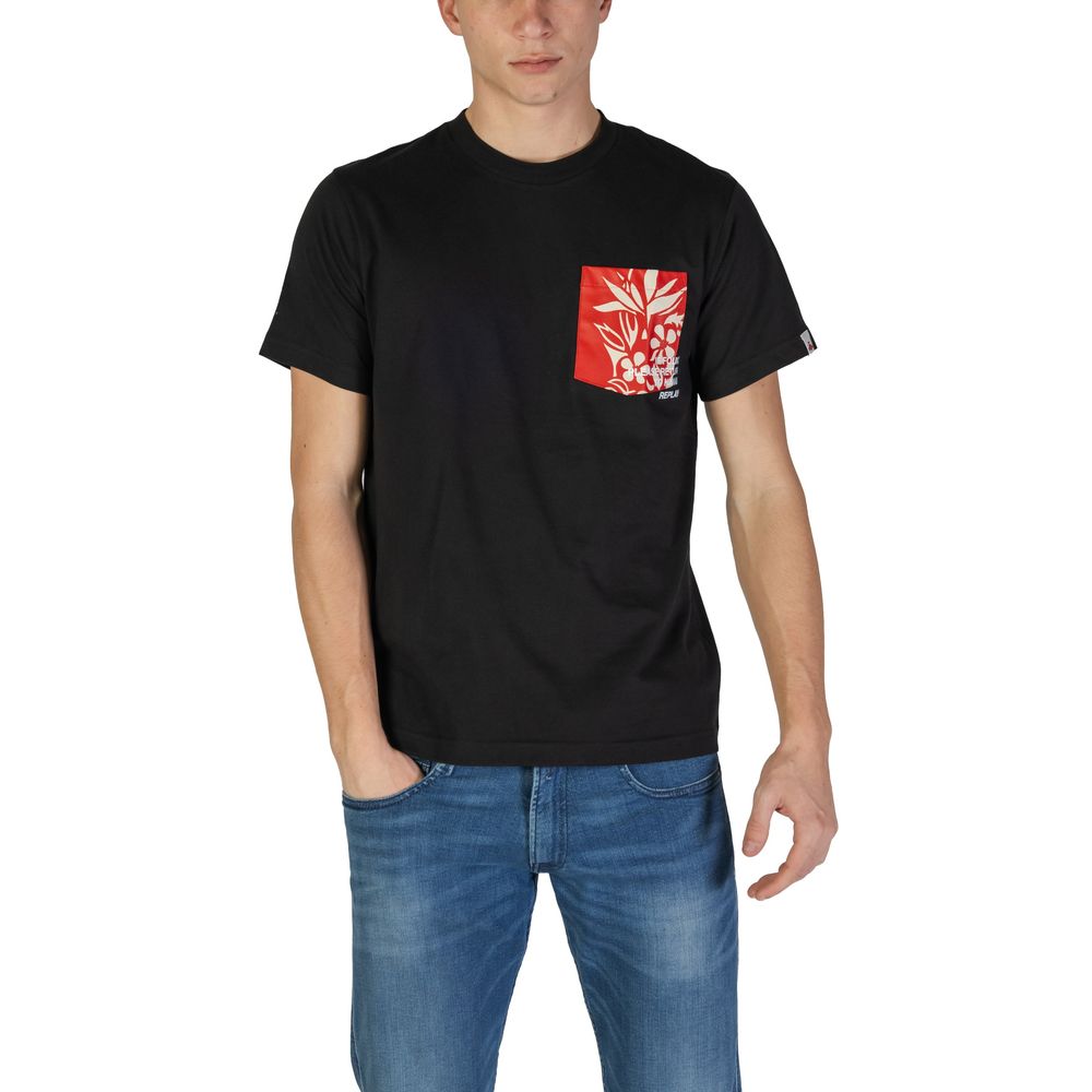 T-Shirt Replay Noir en Coton pour Homme - Modèle M3065
