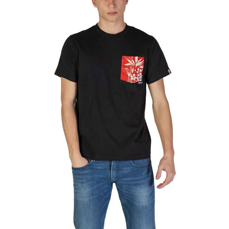Replay Zwart Katoenen T-shirt