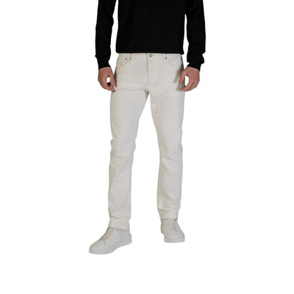 Jack Jones White Cotton Skinny Jean