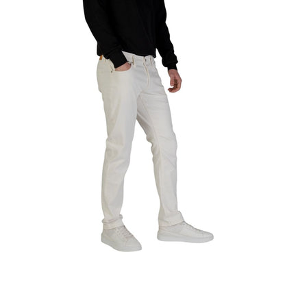 Jack Jones White Cotton Skinny Jean