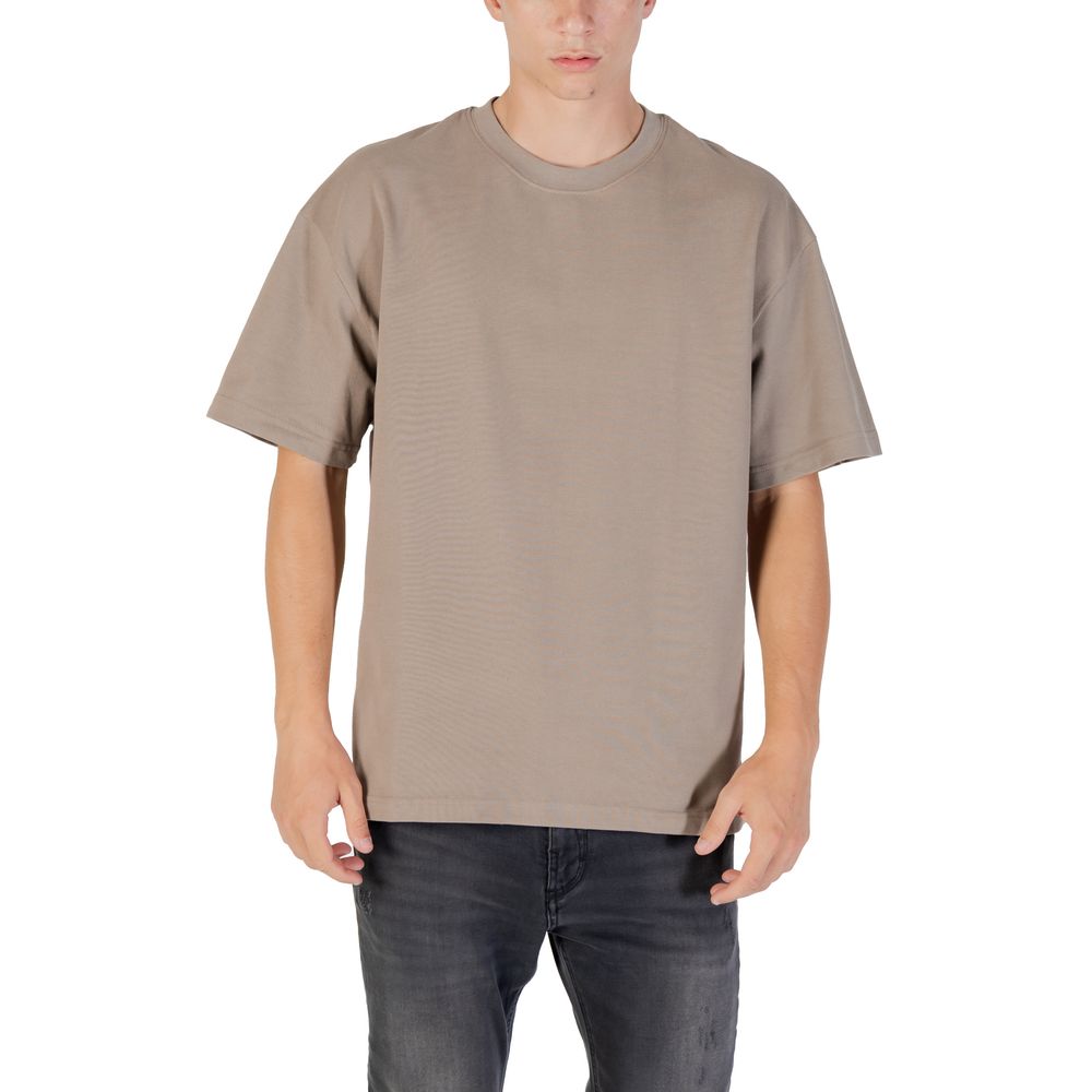 Gianni Lupo Beige Cotton T-Shirt GL320SX pour Hommes