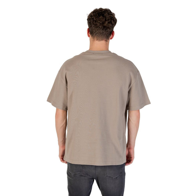 Gianni Lupo beige katoenen T-shirt