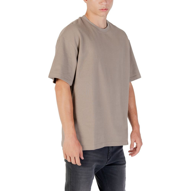 Gianni Lupo beige katoenen T-shirt
