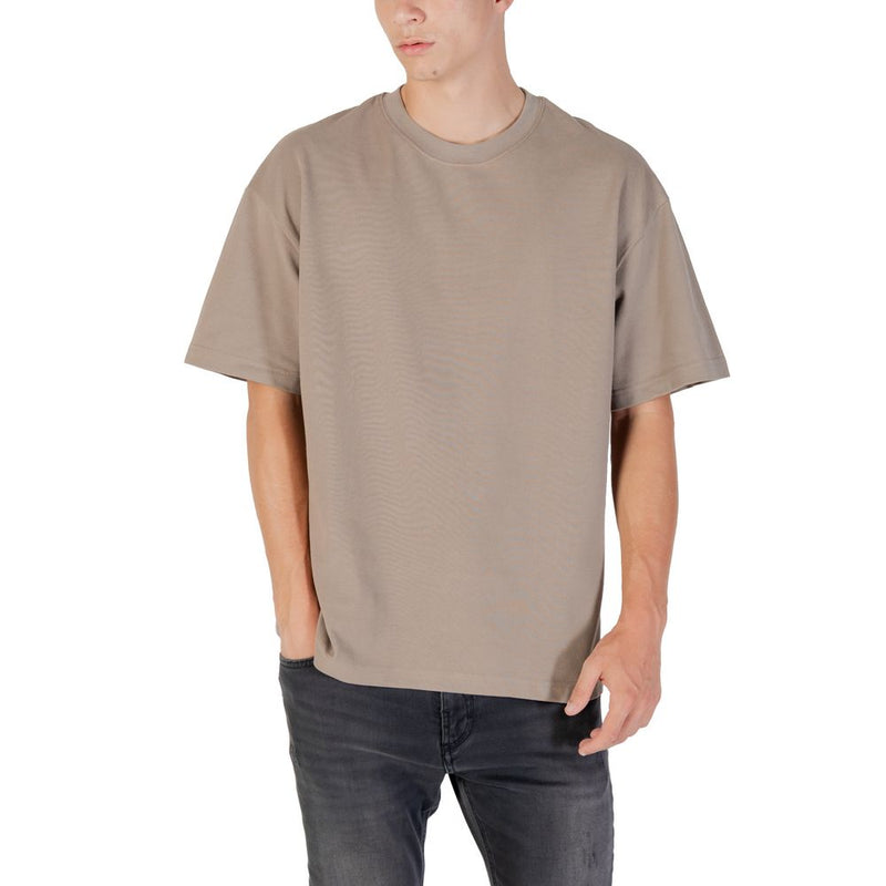 Gianni Lupo beige katoenen T-shirt