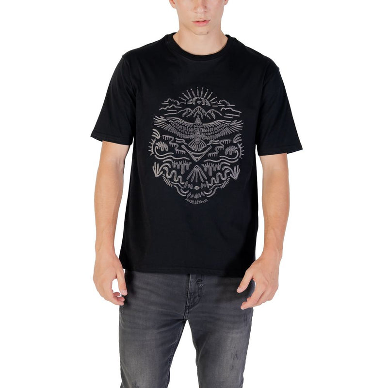 Gianni Lupo Zwart Katoenen T-shirt