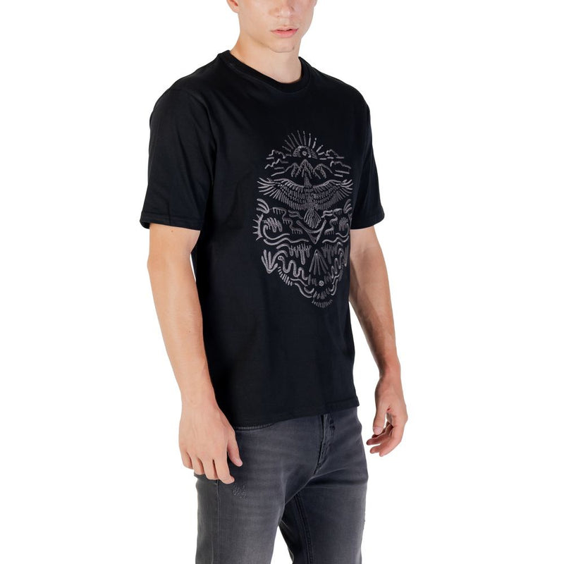 Gianni Lupo Zwart Katoenen T-shirt