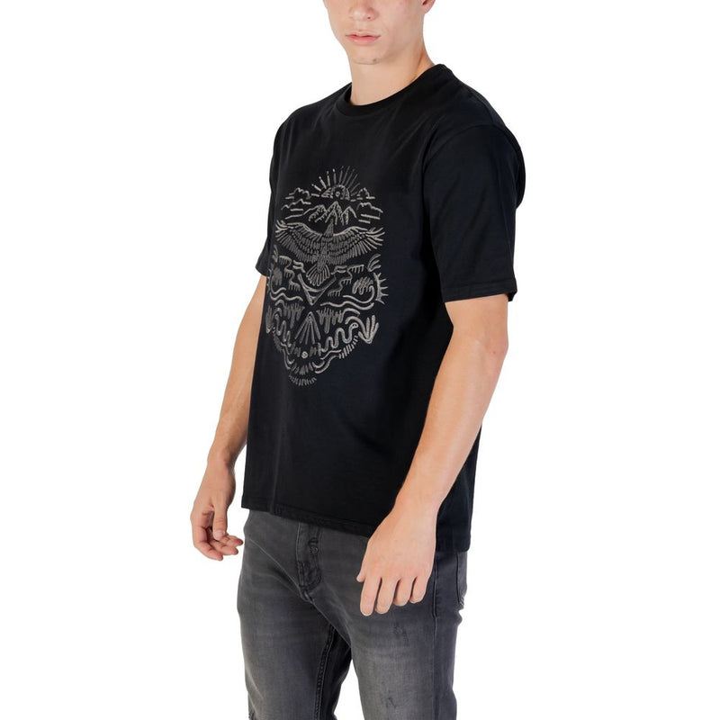 Gianni Lupo Zwart Katoenen T-shirt
