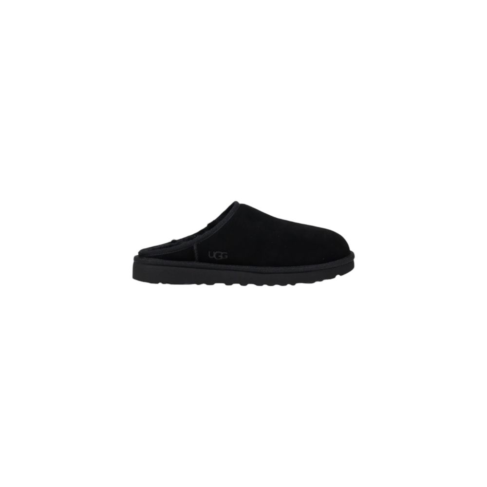 UGG Black Suede Leather Clog - Classic Slip-On Comfort