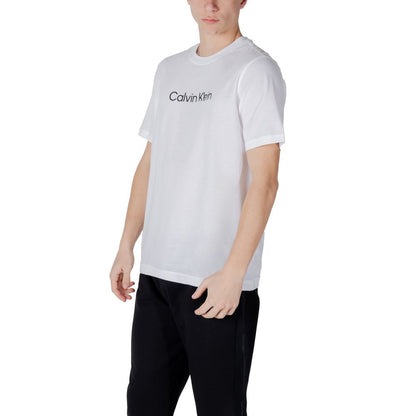 T-shirt blanc en coton Calvin Klein Sport