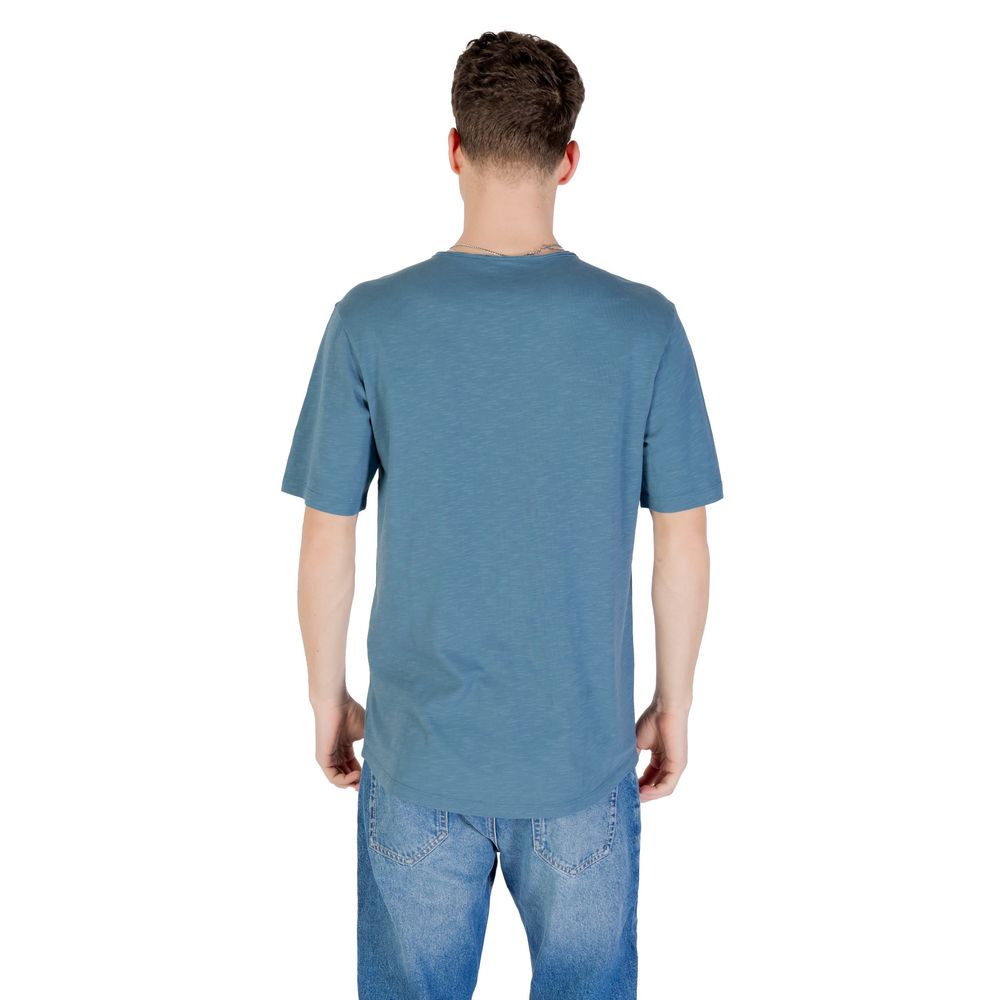 T-shirt Jack Jones JJEBASHER O-NECK SS en Coton Bleu