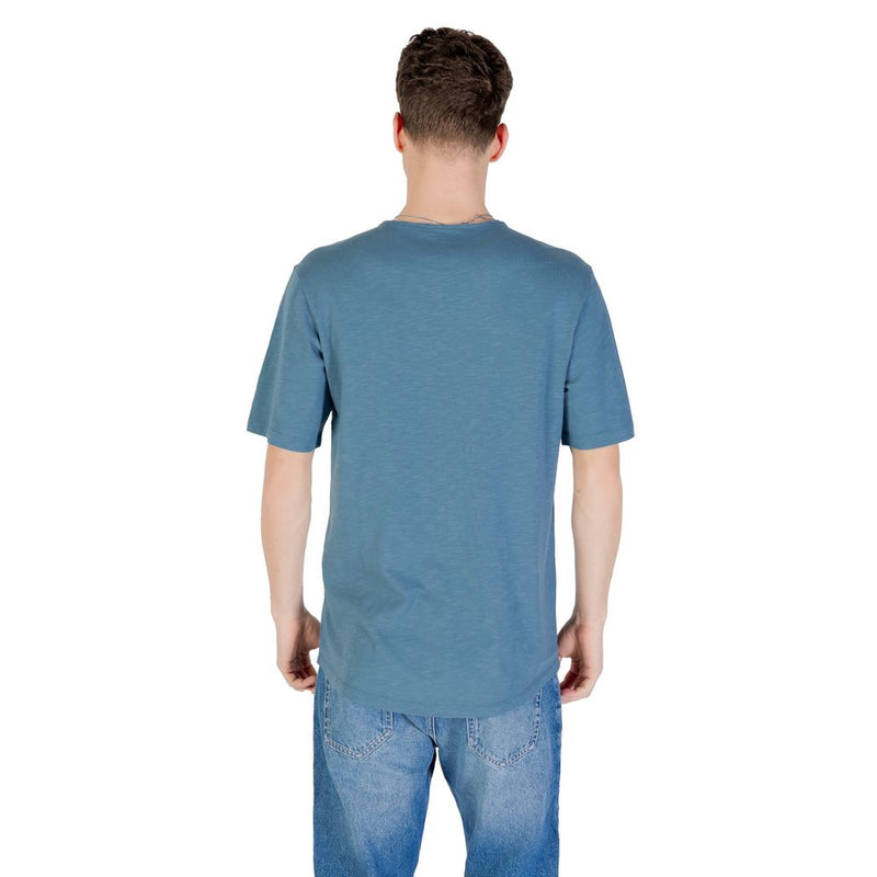Jack Jones JJEBASHER TEE O-NECK SS NOOS - Blue Cotton T-Shirt