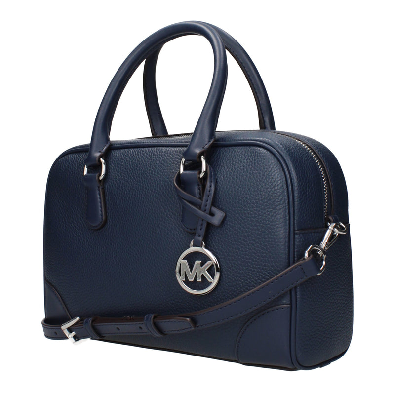 Michael Kors Blue Leather Handbag - Élégance et Polyvalence