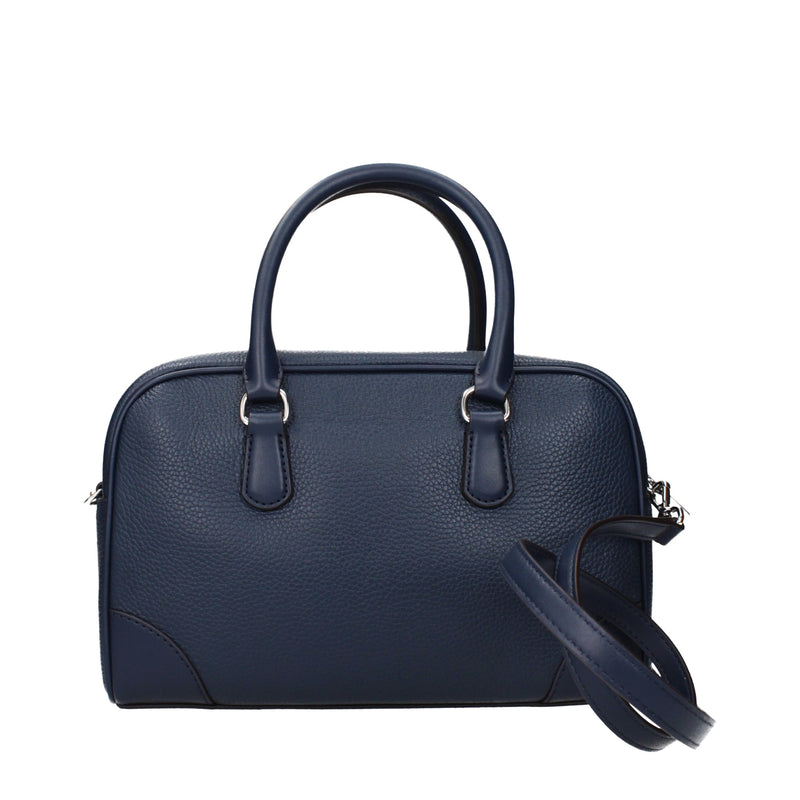 Michael Kors Blue Leather Handbag - Élégance et Polyvalence